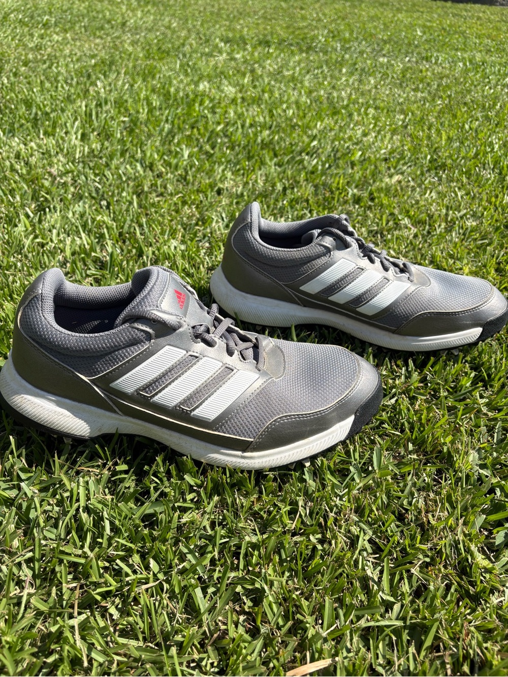 adidas Gray and White Men's Golf ⛳️ Sneakers- 10